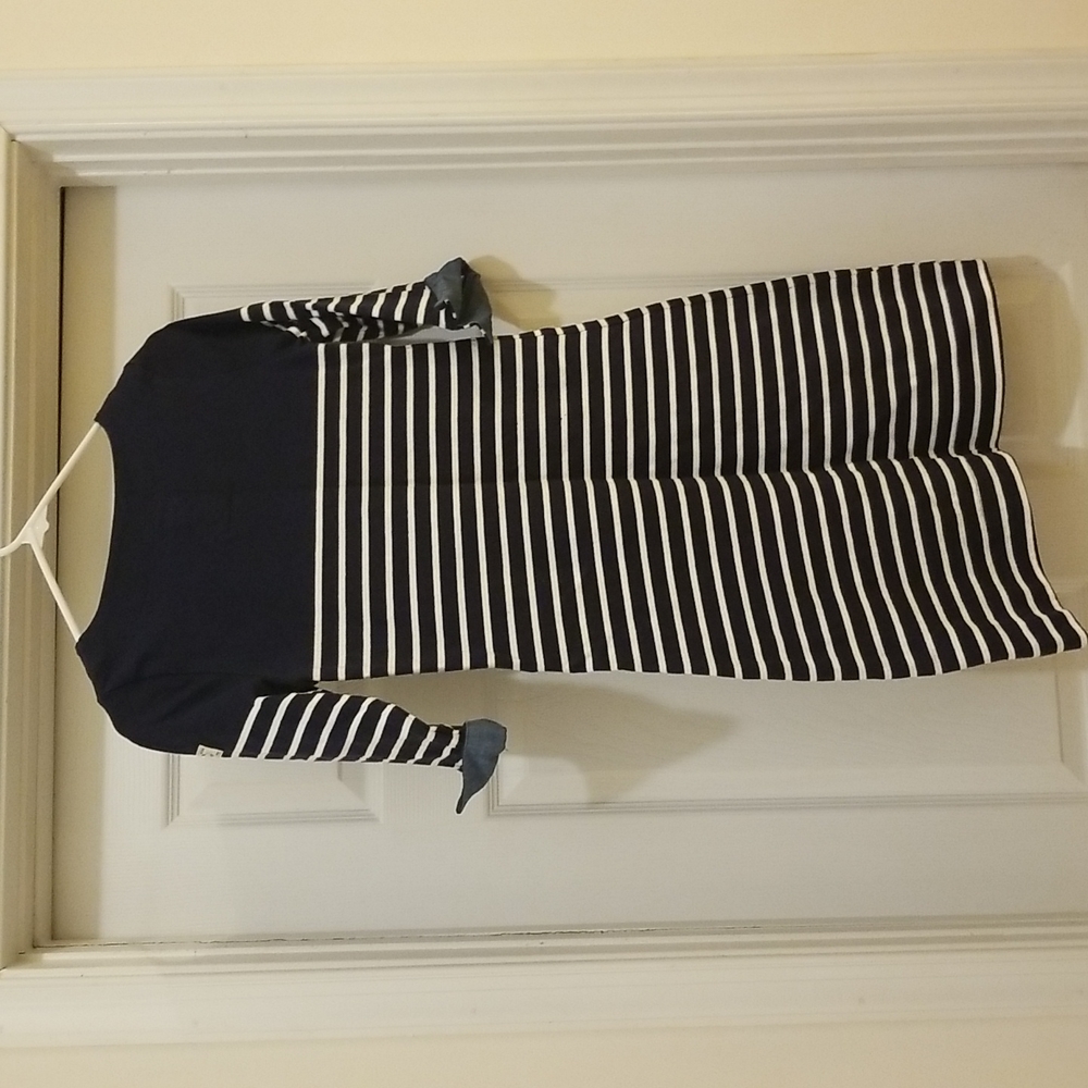 Joules navy and white striped dress - Picture 5 of 10